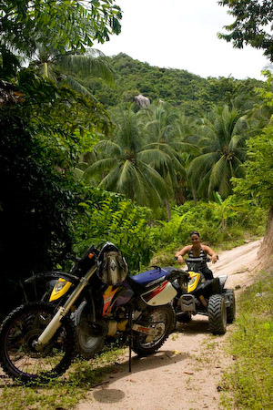 Ich durfte mit dem Quad dabei sein