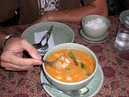 Mein Leibgericht Tom Yam Gung, eine Sauer-scharfe Garnelensuppe, ein thailändischer Küchenklassiker