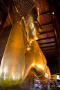 Der große liegende Buddha im Wat Pho unweit des Königspalastes, Bangkok