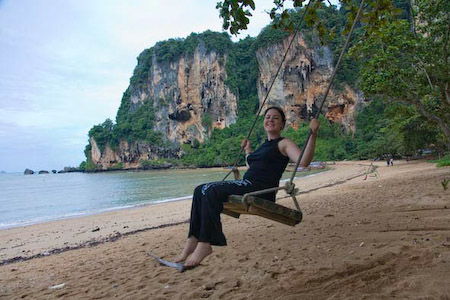 Von Ao Nang aus gings ab zum Tonsai Beach, einem Paradies für Kletterer, eine Halbinsel, die nur mit dem Longtailboot zu erreichen ist